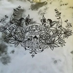 Women's casual tee small 100%cotton Harley Davidso